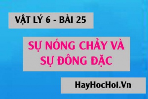 Sự đông đặc là gì? cho ví dụ về sự đông đặc - Vật lý 6 bài 25